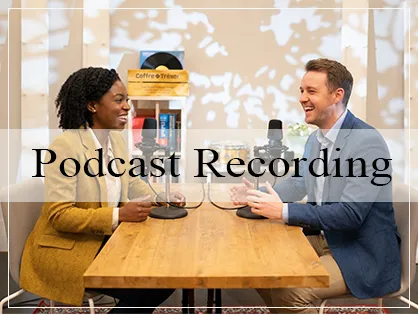 Podcast studio in Tokyo