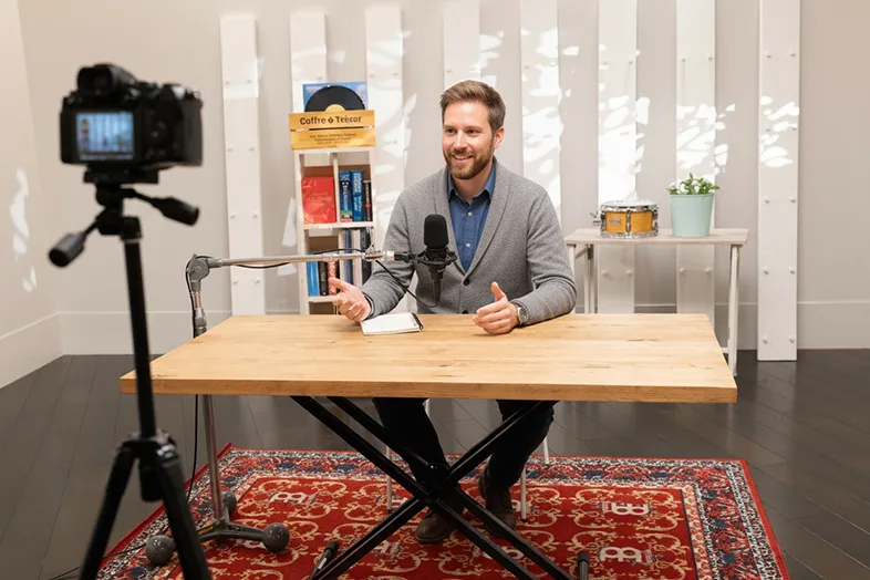 Podcast studio in Tokyo