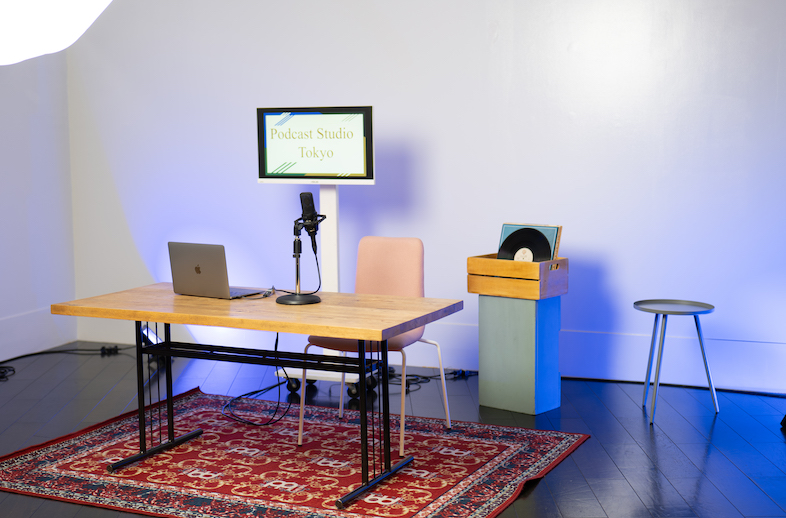 Podcast studio in Tokyo