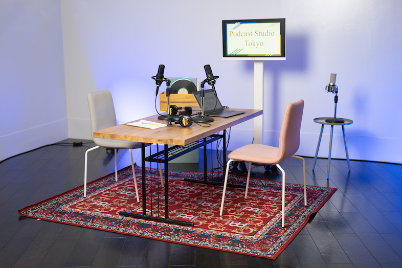 Podcast studio in Tokyo