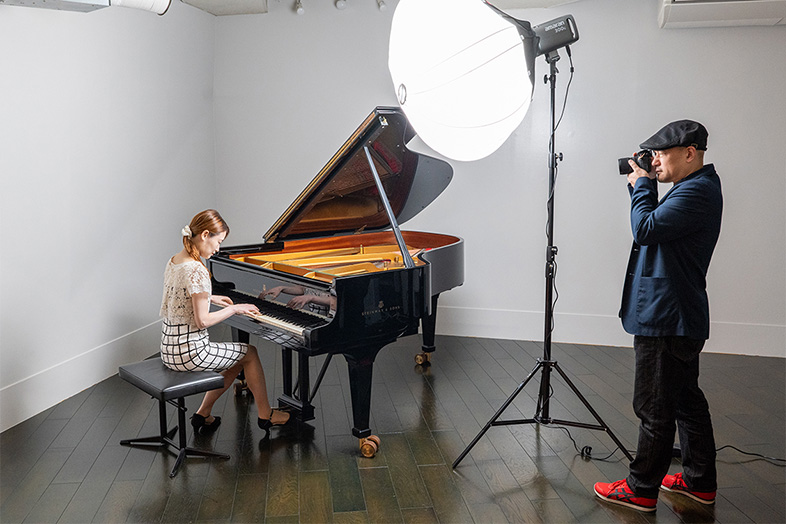 Musical Dog Studio ピアニストスチール撮影